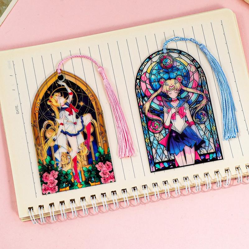 Sailor Moon Acrylic Bookmark Anime Enthusiast Book Accessories Student School Supplies Teacher Office Stationery