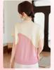 Elegant Summer Ice Silk T-Shirt for Women: Stylish Short-Sleeve Blouse for Middle-Aged and Elderly Ladies - 2026