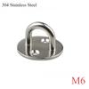 M5, M6, M8 Kulatý těžký stropní věšák pro těžký provoz 304 Hák z nerezové oceli Heavy Duty Pad Deska s okem Palubní dveře Spona