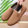 Cloth shoes corduroy middle-aged and elderly kitchen shoes one pedal tooling single shoes casual men's shoes