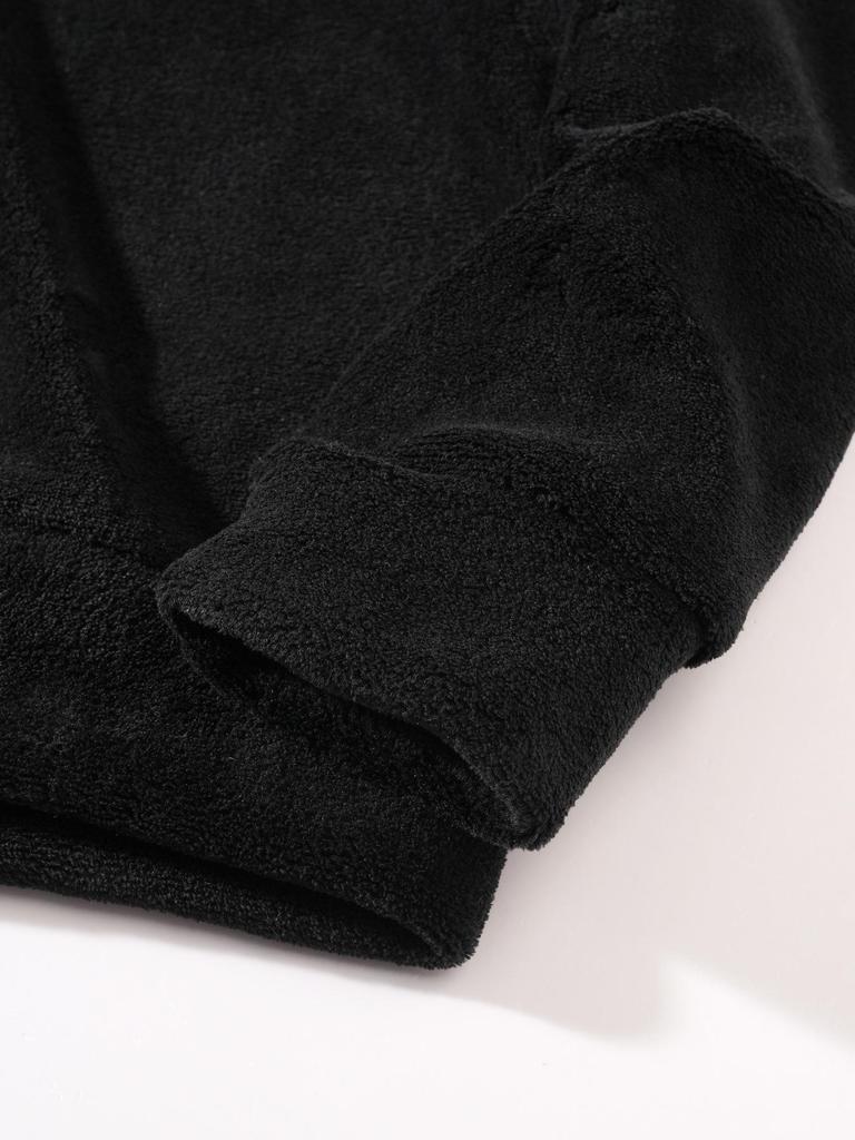 Men's Plus Size Hooded Casual Sweatshirt - Autumn/Winter Coral Fleece Fashion Style