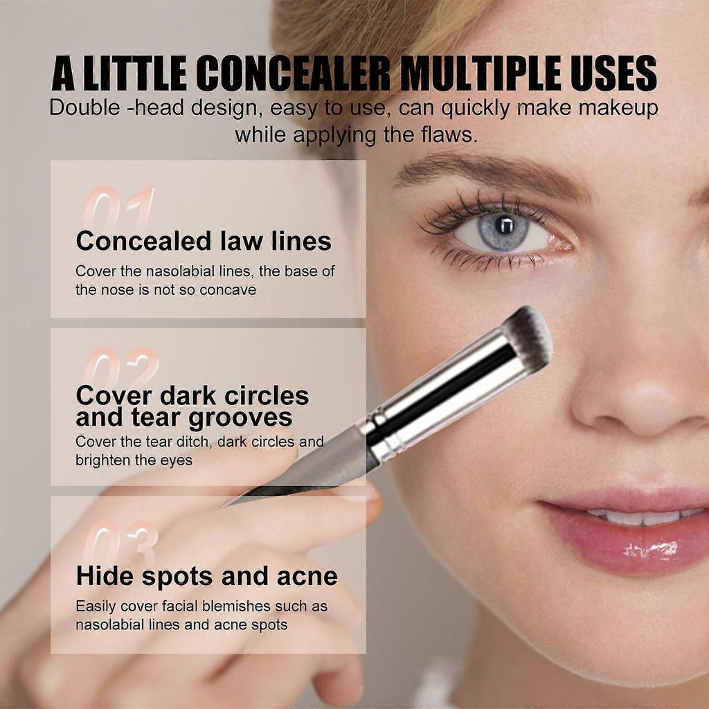 Eelhope Three-color Concealer Naturally Covers Dark Circles, Spots, Acne Marks, Brightens Skin Tone Concealer