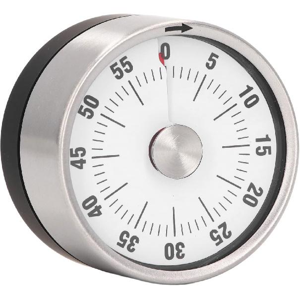 Mechanischer Timer, Magnetischer Küchentimer, 60-Minuten-Countdown-Timer Visueller Timer zum Kochen, Backen, Arbeiten, Klassenzimmer, Zeitmanagement-Tool mit