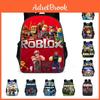 Двухслойный водонепроницаемый рюкзак Roblox с цветочным принтом для детей, идеально подходит для школы и путешествий