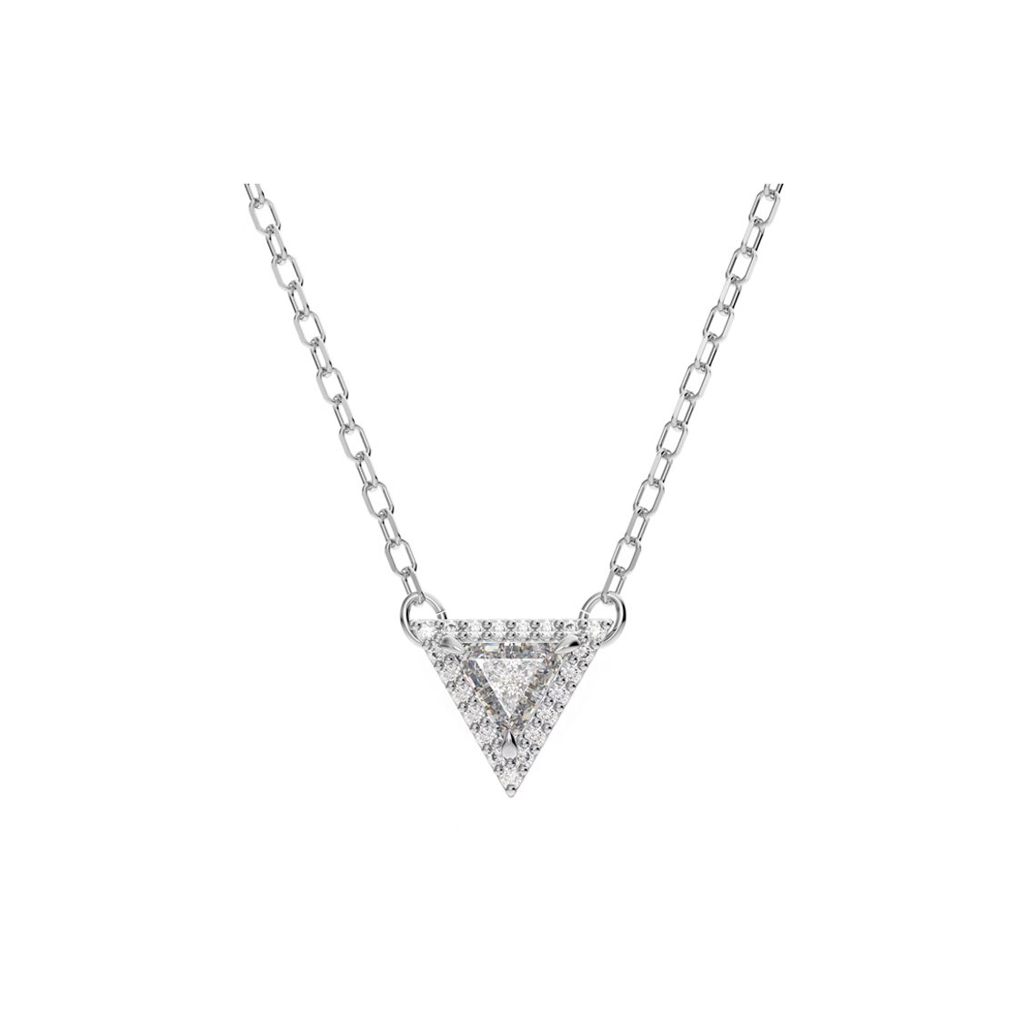 Swarovski Triangle Cut Necklace Women necklace White 5642983 Box (Random Color)