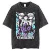 Neon Genesis Evangelion Anime Quality T Shirt Men's Clothing and Women Cotton Vintage Washe
