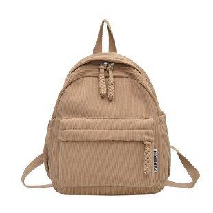 Schoolbag Hot-selling Velvet Backpack Women's Small 1011 New Fashion Corduroy Student Backpack Travel Small Backpack