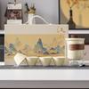 Guochao business travel tea set gift box set, one pot and four cups, portable holiday commemorative father Mid-Autumn Festival graduation gift