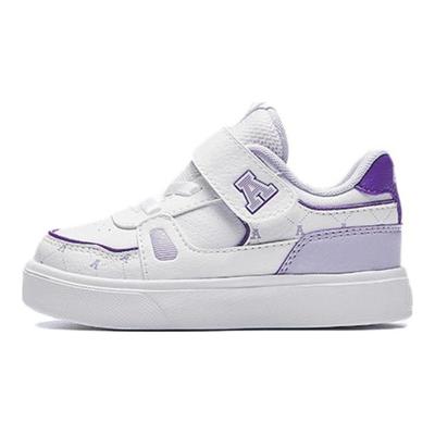Comfortable Non-Slip Durable Low-Top Walking Shoes Baby Shoes White Purple 322430031-2