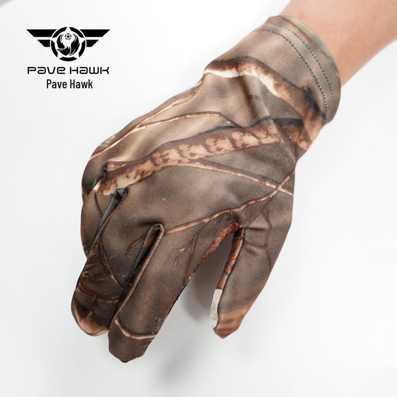 Camouflage Bionic Tactical Gloves: Non-Slip, Breathable, Touchscreen Compatible for Hunting, Cycling, and Running.
