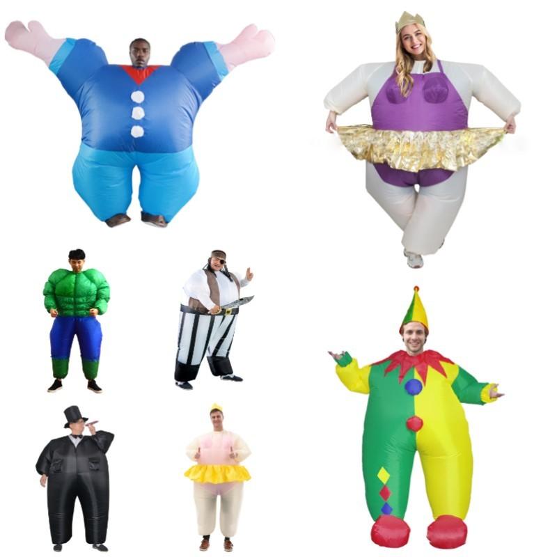 Fun Inflatable Costumes For Adults In Various Colors Perfect For Halloween Events