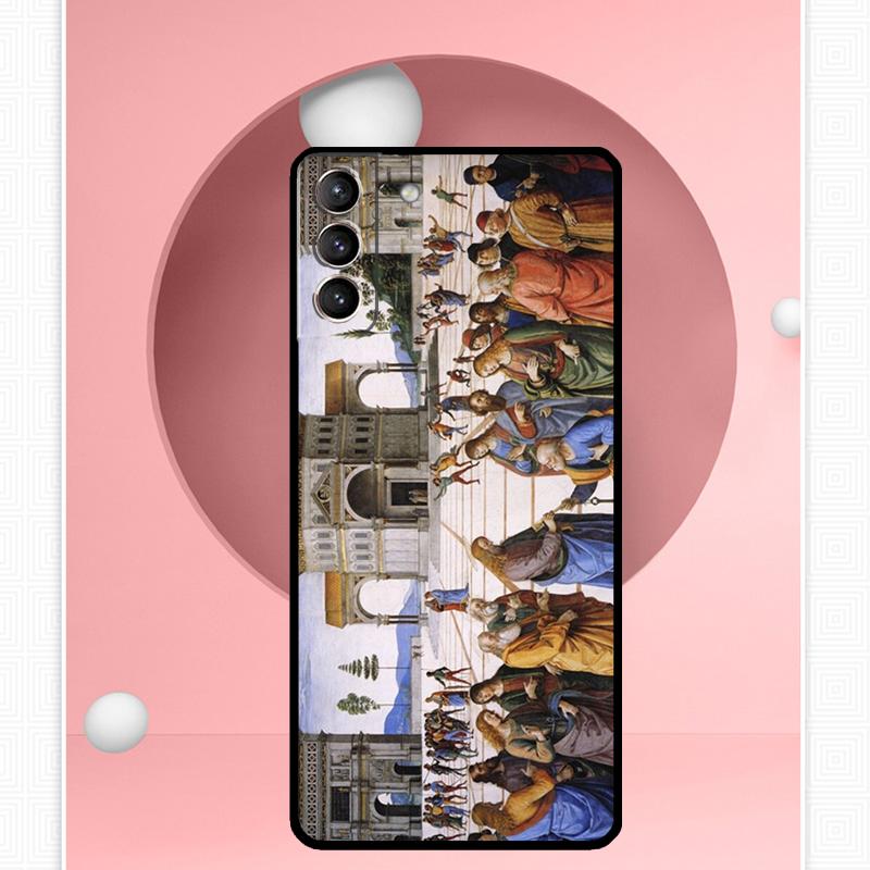 Renaissance Art Paint Case For Samsung Galaxy S25 Ultra S20 S21 S22 S23 S24 Plus S9 S10 S24 FE S25 FE Cover Funda