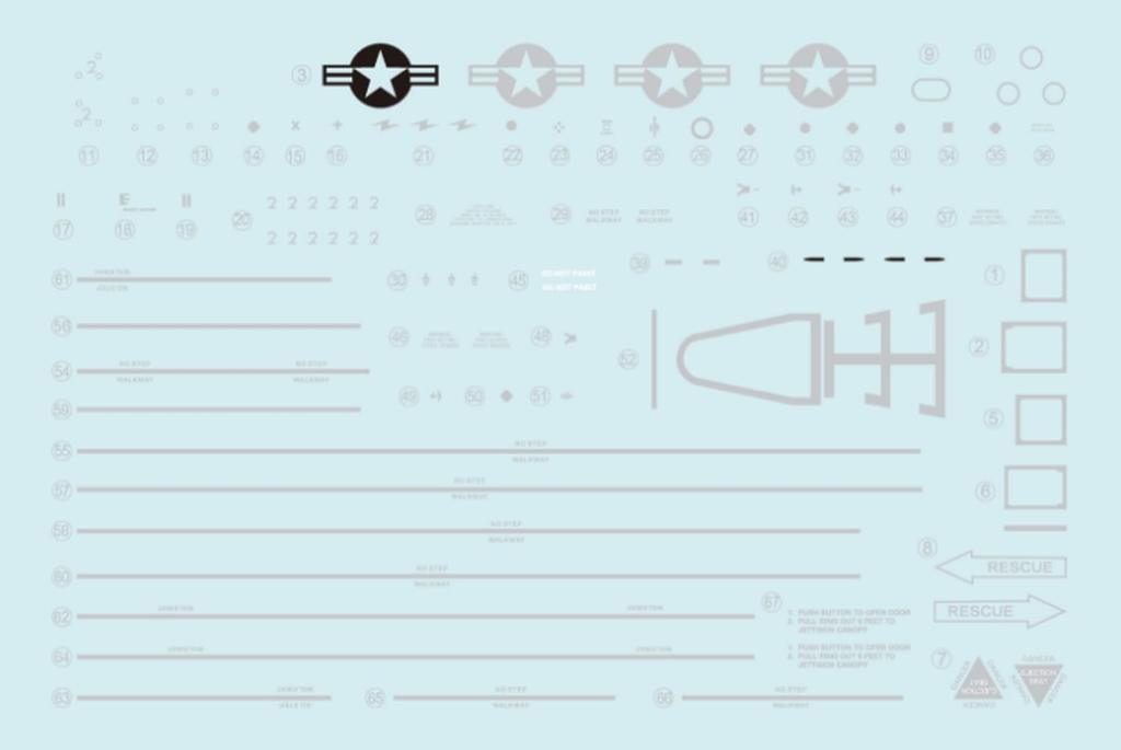 Fabscale Lockheed Martin Fighting Falcon Block Fighter Squadron Air Force Plastic Model Decals FABD48110 1/48 F-16CM 30, 162, Davis-Monthan Base,