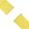 ERBORD Universal Silicone Strap 22mm, Tropic, Yellow/Black Buckle