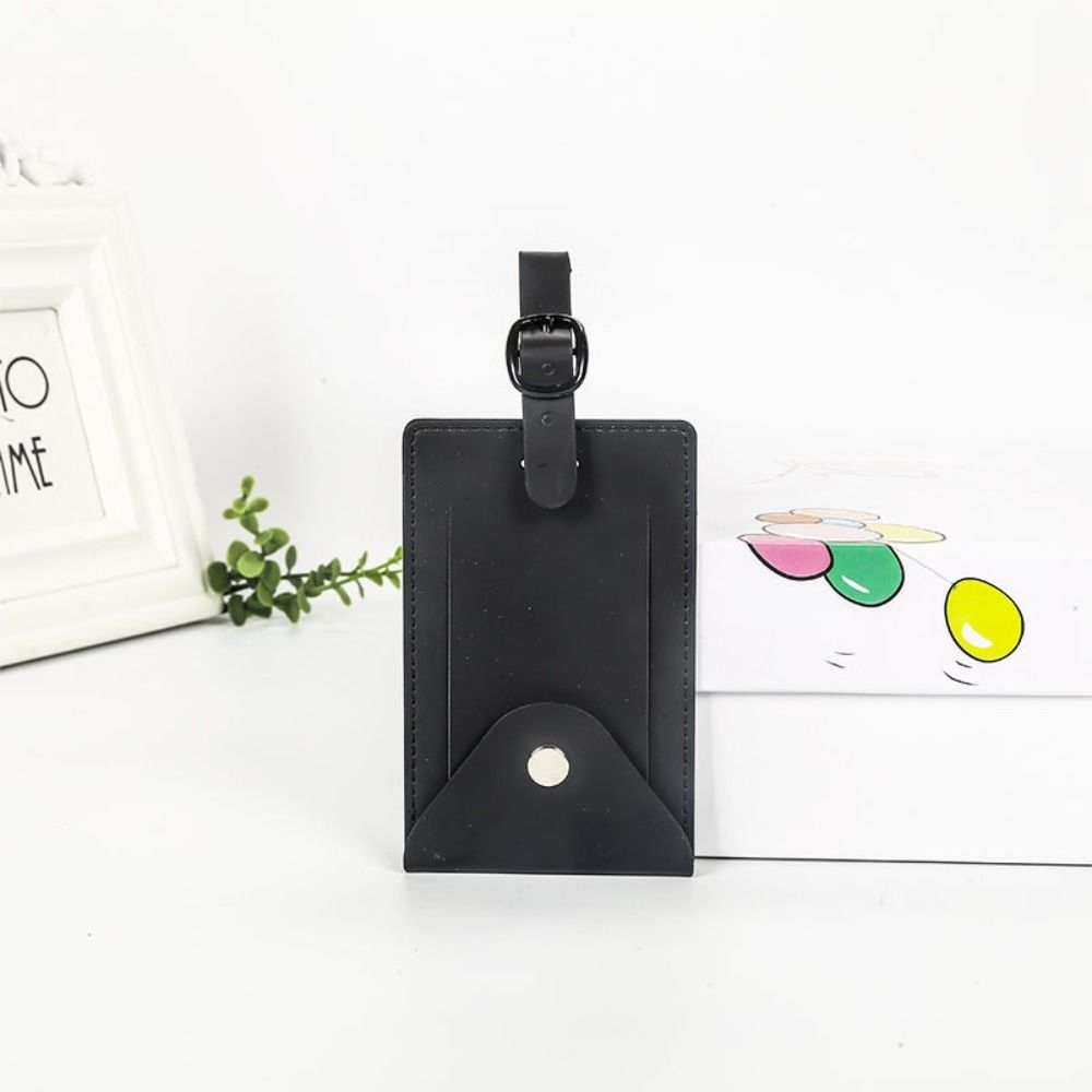 Portable Multicolor Baggage Tag Anti-lost Leather Airplane Suitcase Tag Travel Luggage Tag