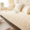 Thicken Plush Flower Sofa Cushion Winter Warm Sofas Towel Anti-slip Universal Couch Covers Pets Kid Soft  Blanket Living Room