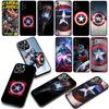 for Apple iPhone 16 15 14 Plus 13 12 Mini 17 Pro Max + ProMax 16E Air 15+ Phone Cover Case Captain America Shield Marvel Casing