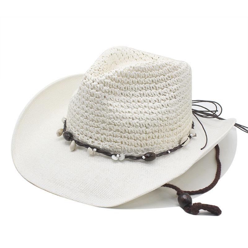 Bohemian hollow cowboy hat men's hat summer western cowboy beach hat sun protection