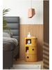 Haitian Nordic Modern White Minimalist Round Bedside Table