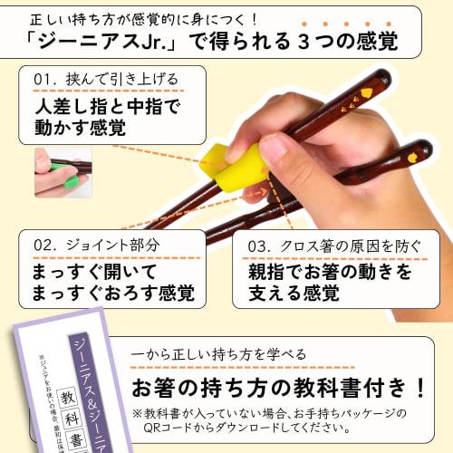 FlaColle Genius Jr. [Serious Training Chopsticks Designed for Children] Children's Corrective Chopsticks [Designed To Be Difficult To Hold, Allowing Y