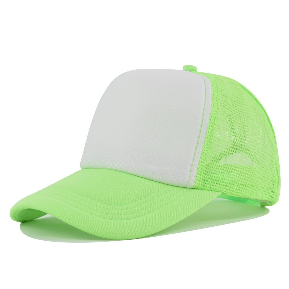 Fashion Desgin Solid Color Sponge Baseball Cap Net Cap Curved Brim Hat Sun Hat Light Mesh Sun Cap Outdoor Women Men