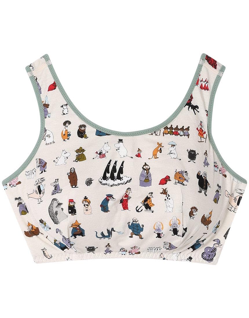 

Беспроводной ночной бюстгальтер Unnanacool поддерживает грудь, подходит до больших размеров CR, для сна, 3L, [Коллаборация с Муми-троллями], Женский бюстгальтер, JB3951,