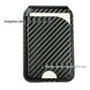 European Fashion Magnetic MagSafe Card Holder: Eco-Friendly PU Leather Folding Stand with Metal Hinge.
