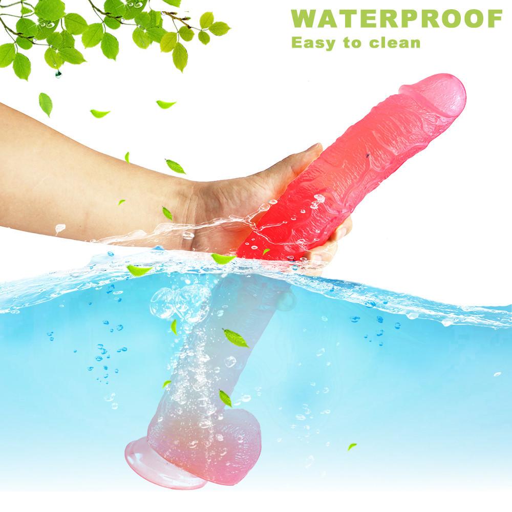 Dildo clar, realist, extins, de 43 cm, pentru femei, penis fals privat cu ventuză, Plug anal pentru sănătate, Jucării sexuale pentru adulți