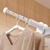 Portable Telescopic Folding Travel Clothes Drying Rack - No-Punch Indoor Hanger for Business Trips & Hotels
