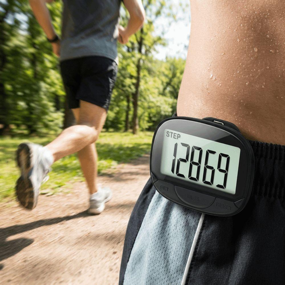 Large Screen Step Counter Multifunctional Electronic Pedometer High Quality Time Display  Walking