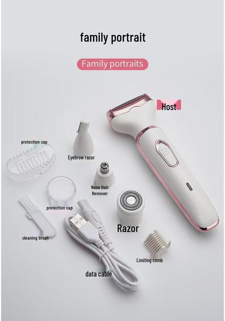 Women's Electric Hair Remover & Trimmer for Underarms and Pubic Area