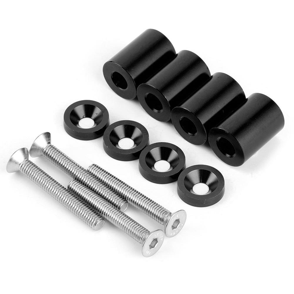 Aluminum Alloy Bonnet Raisers Hood Vent Spacers Screws Kit Modified Parts for Racing Car