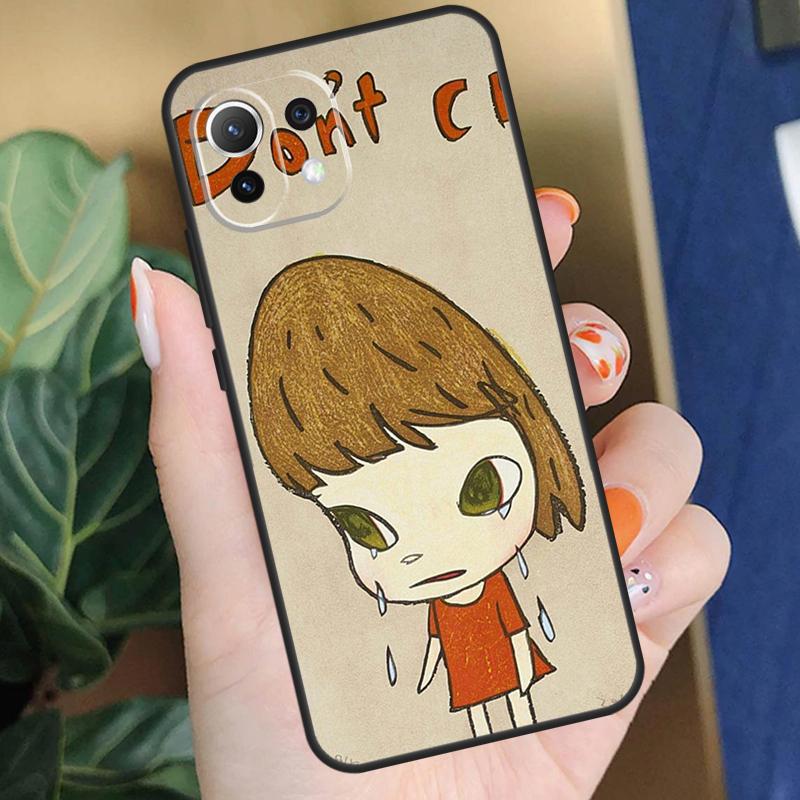 Cartoon Aesthetic Yoshitomo Nara Case For Xiaomi 15 14 Ultra 13T 14T 15T Pro 17 Pro Max POCO X7 X5 X6 F5 F6 F7 F8 Pro Coque
