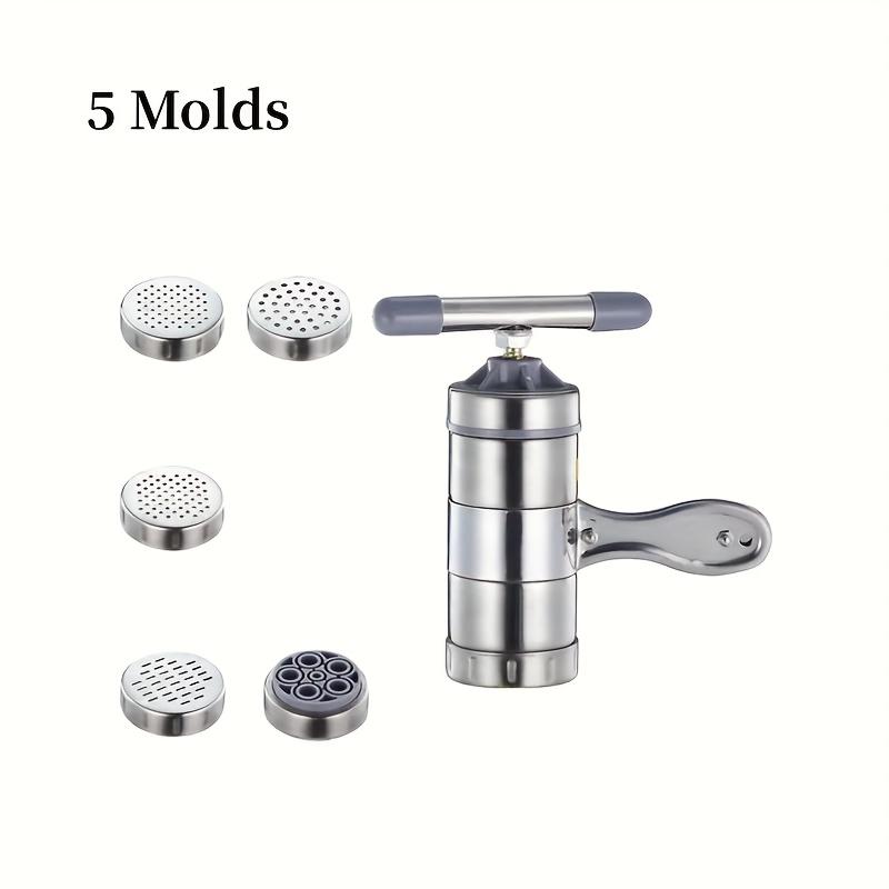 

Маленькая ручная бытовая лапшерезка из нержавеющей стали, кухонный ручной пресс для лапши, машина для прессования лапши, ручная лапшерезка серебряный