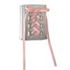 Korean INS Ballet Ribbon Bow Silver PU Card Bag Chic Girls Kpop 3-inch Photocard Holder Women's Coin Purse ID Credit Card Holder