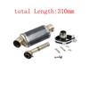 51mm Universal Motorcycle Exhaust Stainless Steel Muffler Escape 310 370 440 Mm Pipe 100cc-1000cc ATV GP Scooter For Fz6 Pcx125