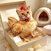 PP-Baumwolle gefüllte Hahn Katze Plüschtiere Realistisch aussehender Hahn Henne Plüschanhänger Kinderspielzeug