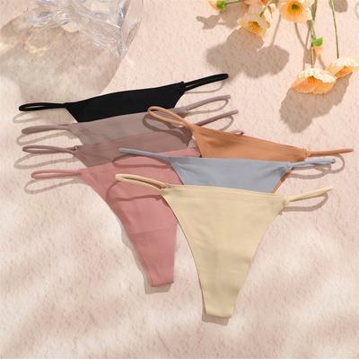 Kadınlar için Dikişsiz Külot Seksi İç Çamaşırı G-String T-back Düşük Bel Tanga Bikini Külot Yumuşak ve Rahat