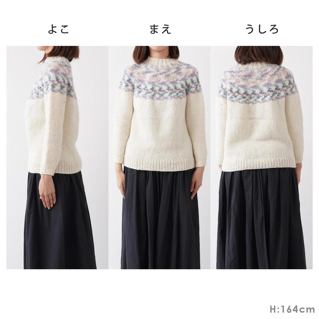 Raw Wool Knitting Kit Sweater Everyone's (12. Burgundy)