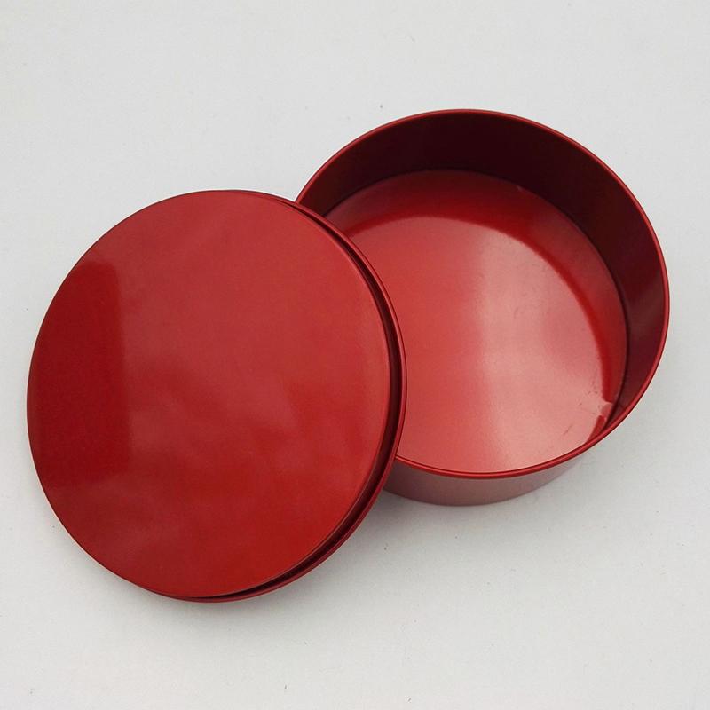 Round Tinplate Boxes Metal Storage Containers Smooth Surface Fine Workmanship Decorative Practical Party Favor Gift Boxes