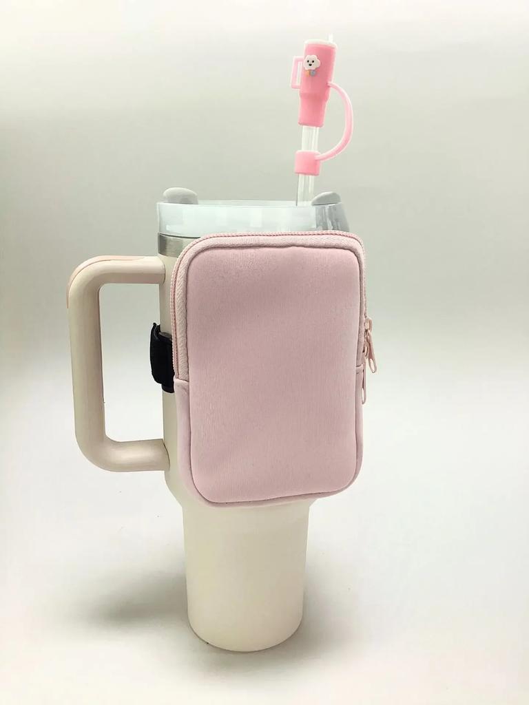 Water Bottle Pouch for Stanely Quencher Adventure 40oz Gym Tumbler Cup Accessorie S for Women Storage Sleeve Pocket  for Walking
