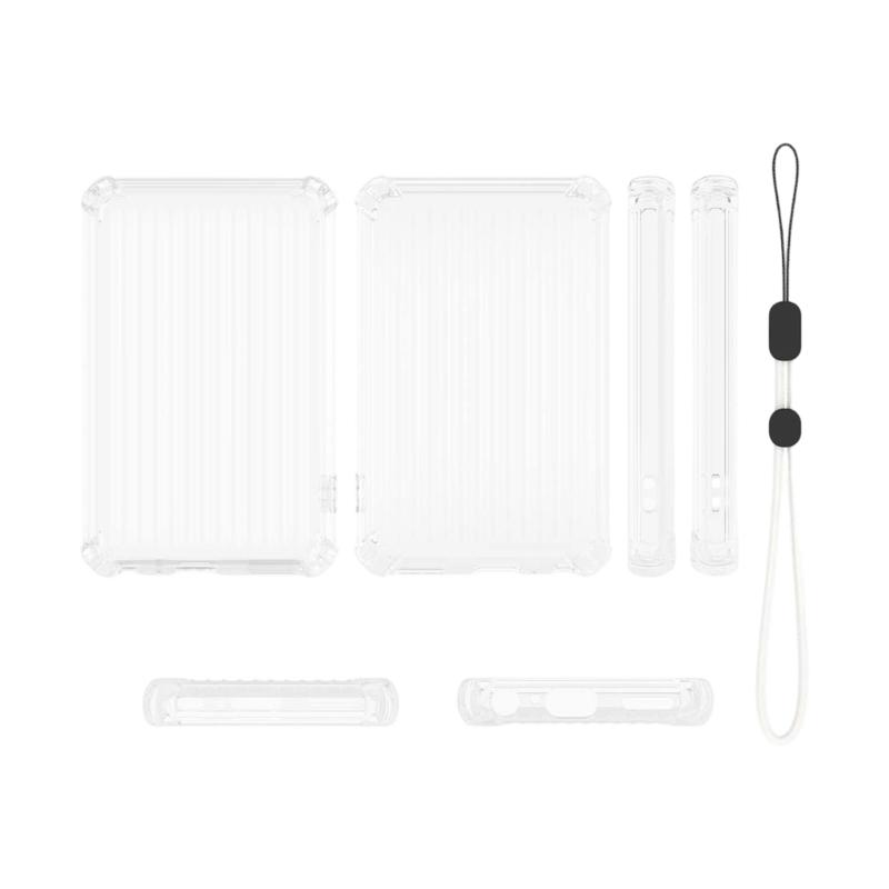 Flexible Cover for Digital Music Player with Headset Port Openings, Corner Guards and Carry Lanyard for for Innioasis Y1 Shell
