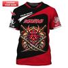Japanese Samurai Armor Mask Print T-shirt For Men Harajuku Street Custom Name T Shirts Samurai Fans Best Gift Summer New Tee Top