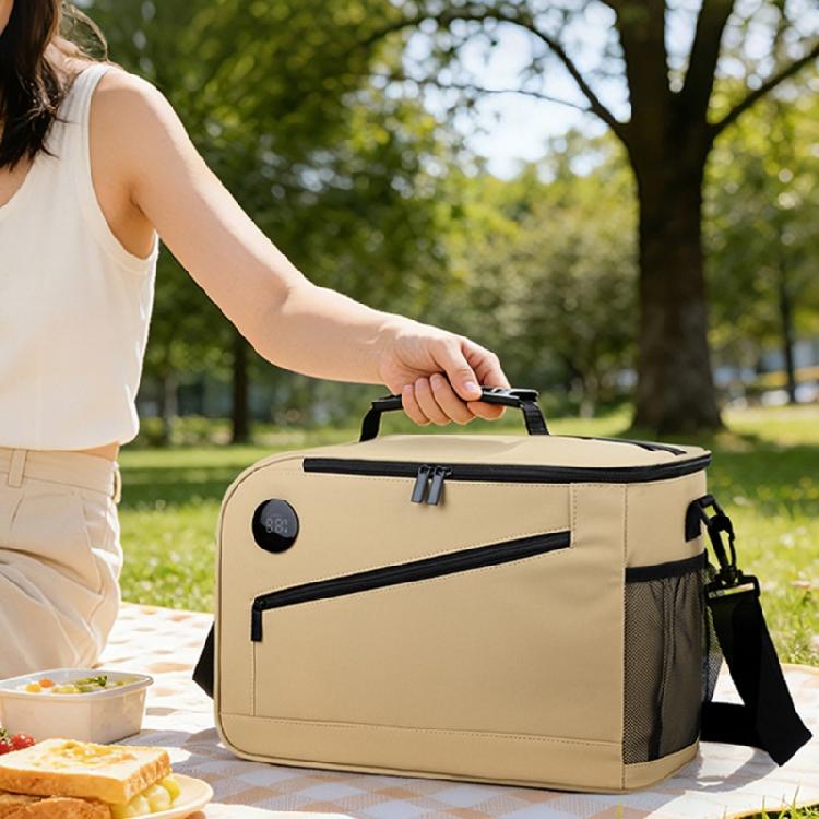 Premium Reflective Insulated Lunch Pack With LCD Panel For Hot Cold Items