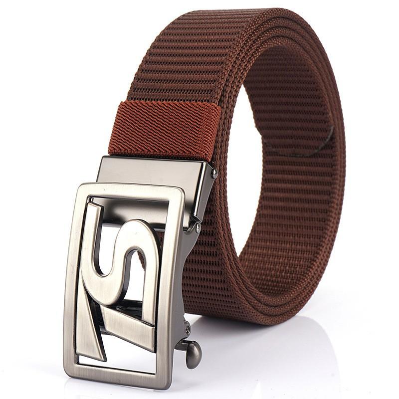 TS Belt Men's Automatic Buckle Business Casual Thick Nylon