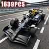 Blue Racing Car Sport Super Car Model Holiday Party Gifts 1639Pcs Boys And Girls Assemble Brick Building Block Christmas Toys