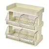 Space Saving Storage Drawer Rack Multi-layers Kitchen Organization Plate  Cosmetics