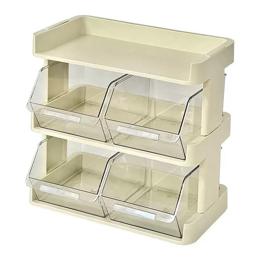 Space Saving Storage Drawer Rack Multi-layers Kitchen Organization Plate  Cosmetics