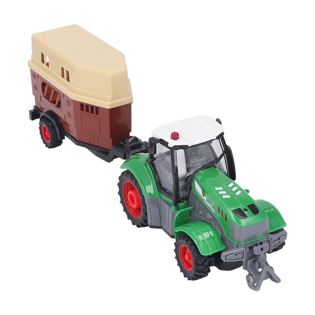 RC Farm Tractor Toy High Simulation 4 Channel Drive Remote Control Farm Truck Toy with Carriage