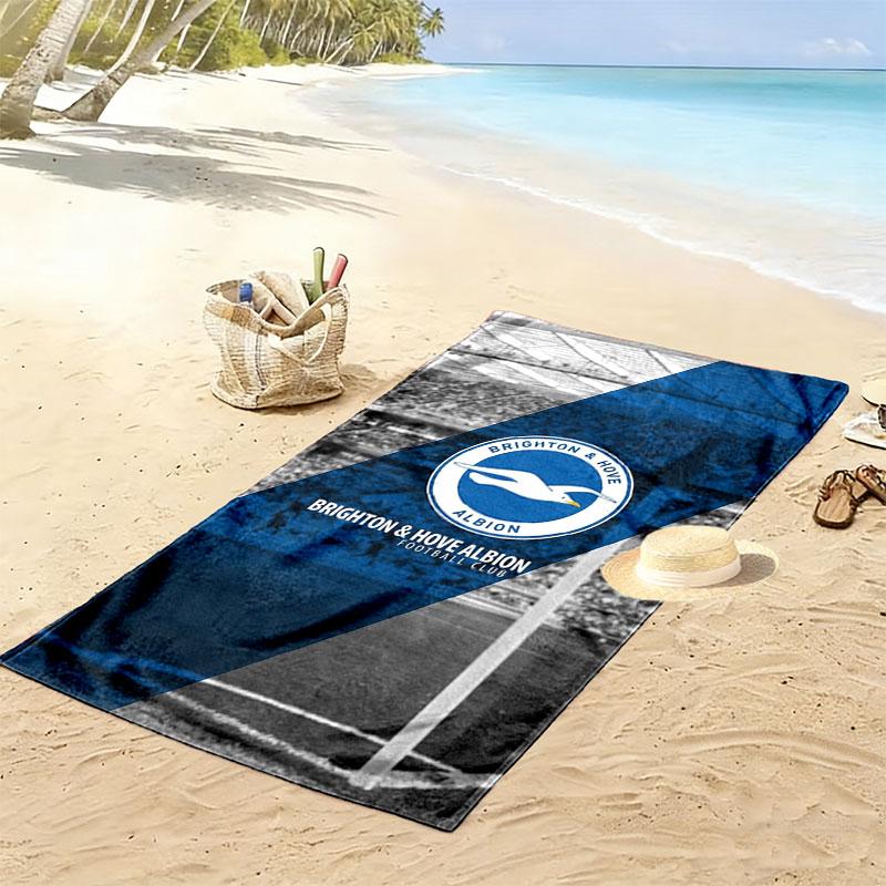Asciugamano da Spiaggia Brighton & Hove Albion, Asciugamano Grande Morbido Asciugatura Rapida per Spiaggia Campeggio Nuoto